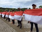 Pemda Parimo Kibarkan 5000 Bendera Merah Putih