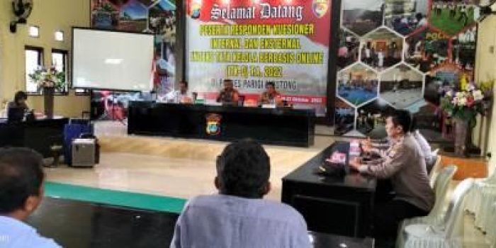 Ukur Capain Reformasi Birokrasi Polres parimo gelar ITK Online