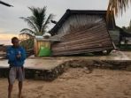 Angin Puting Beliung Hantam Pesisir Pantai Desa Malalan, Enam Rumah Warga Rusak