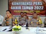 Pengungkapan Tindak Pidana Narkoba Tahun 2022 Menurun
