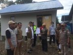 BPBD Provinsi Serahkan 52 Unit Huntara ke Pemkab Parimo