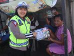 Polda Sulteng Beri Edukasi Tertib Berkendara di Kelurahan Tondo