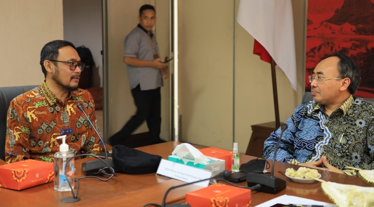 Sekda Parimo Paparkan Kesiapan Festival Durian di Sekertariat Negara RI