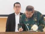 Wabup Tandatangani Komitmen Percepatan Penyelesaian Tindak Lanjut Rekomendasi Hasil Pemeriksaan BPK