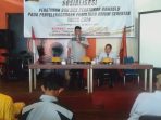 Bawaslu Parimo Gelar Sosialisasi  Peraturan dan non Peraturan Bawaslu Pada Penyelenggaraan Pemilu Serentak 2024