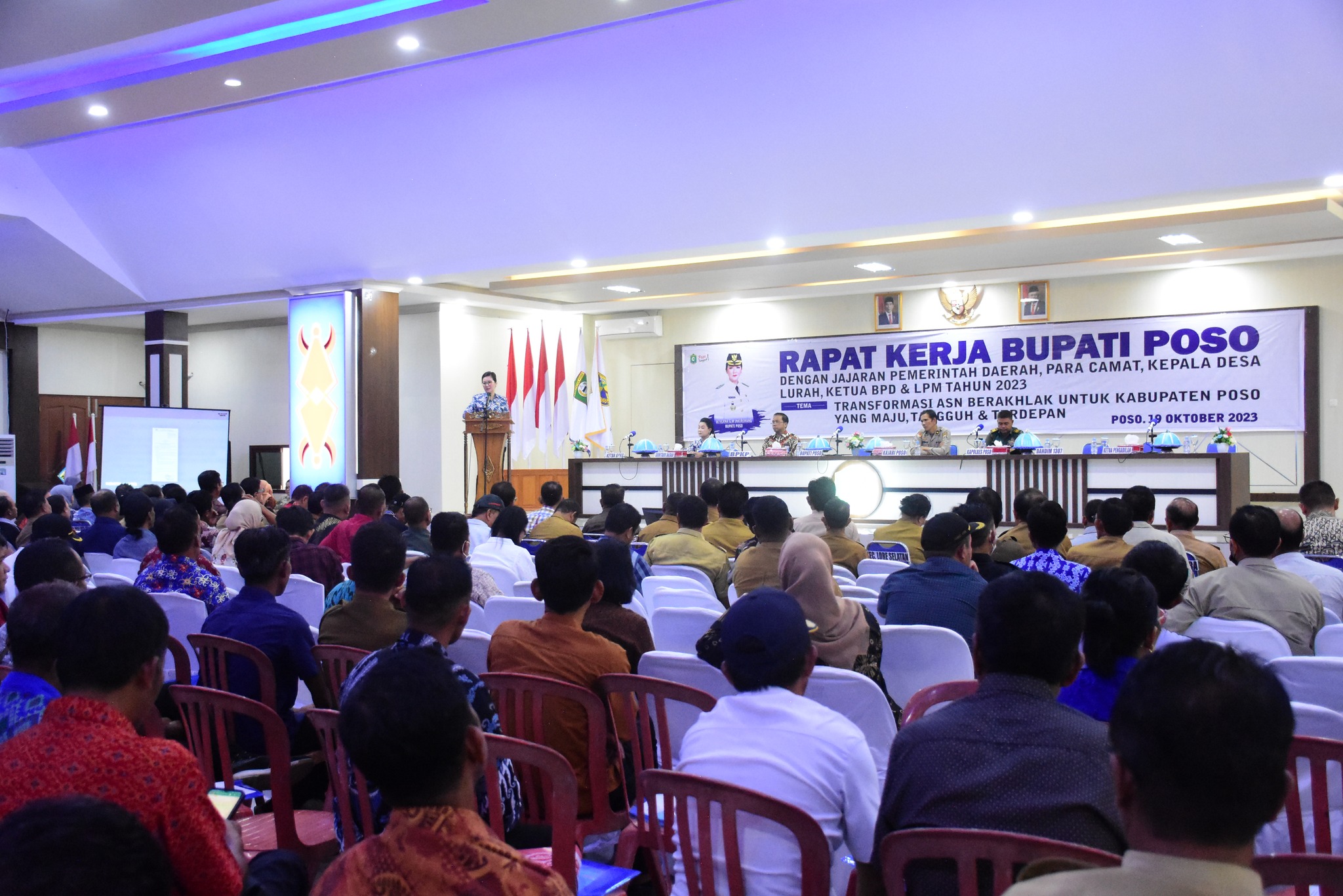 Bupati Poso Ajak ASN Tingkatkan Pelayanan dan Sinergitas Dalam Rapat Kerja