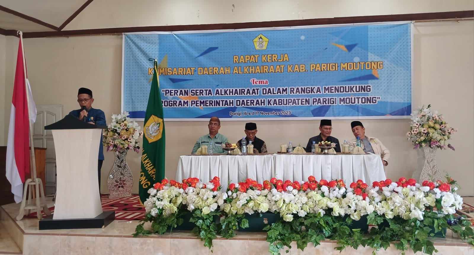 Buka Raker Komda Alkhairaat, Ini Harapan Pemkab Parimo