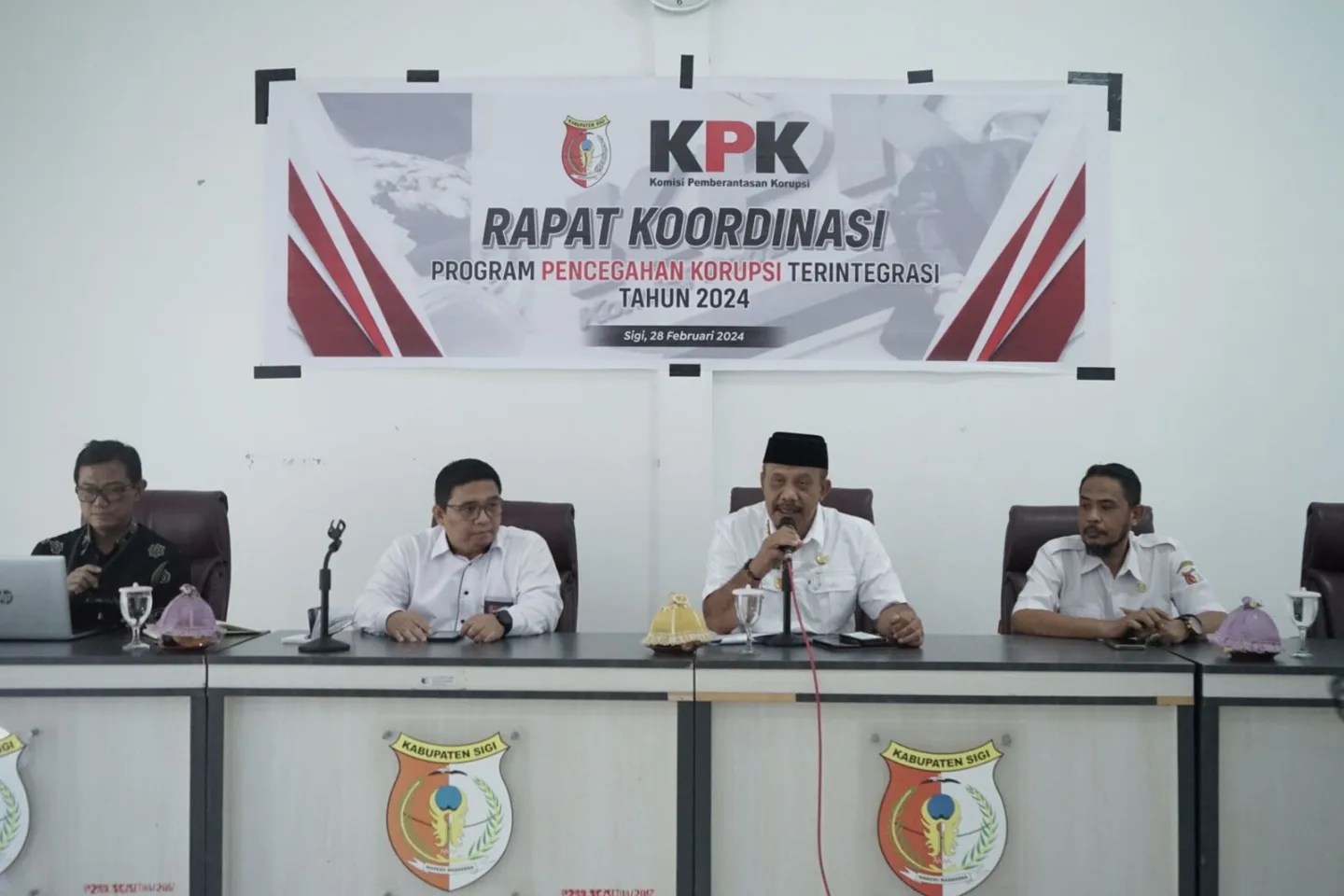 Sekda Sigi Buka Rakor Program Pencegahan Korupsi Terintegrasi 2024