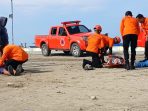 BPBD Parimo Gelar Simulasi Penanggulangan Darurat Bencana Gempa Bumi dan Tsunami