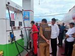 Cegah Penyimpangan Penjualan BBM, Disperindag -Sat Intelkam Polres Parimo Periksa SPBU