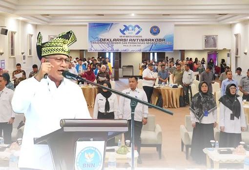 BNN Sulteng dan Kota Palu Ikuti Deklarasi Anti Narkoba Serentak