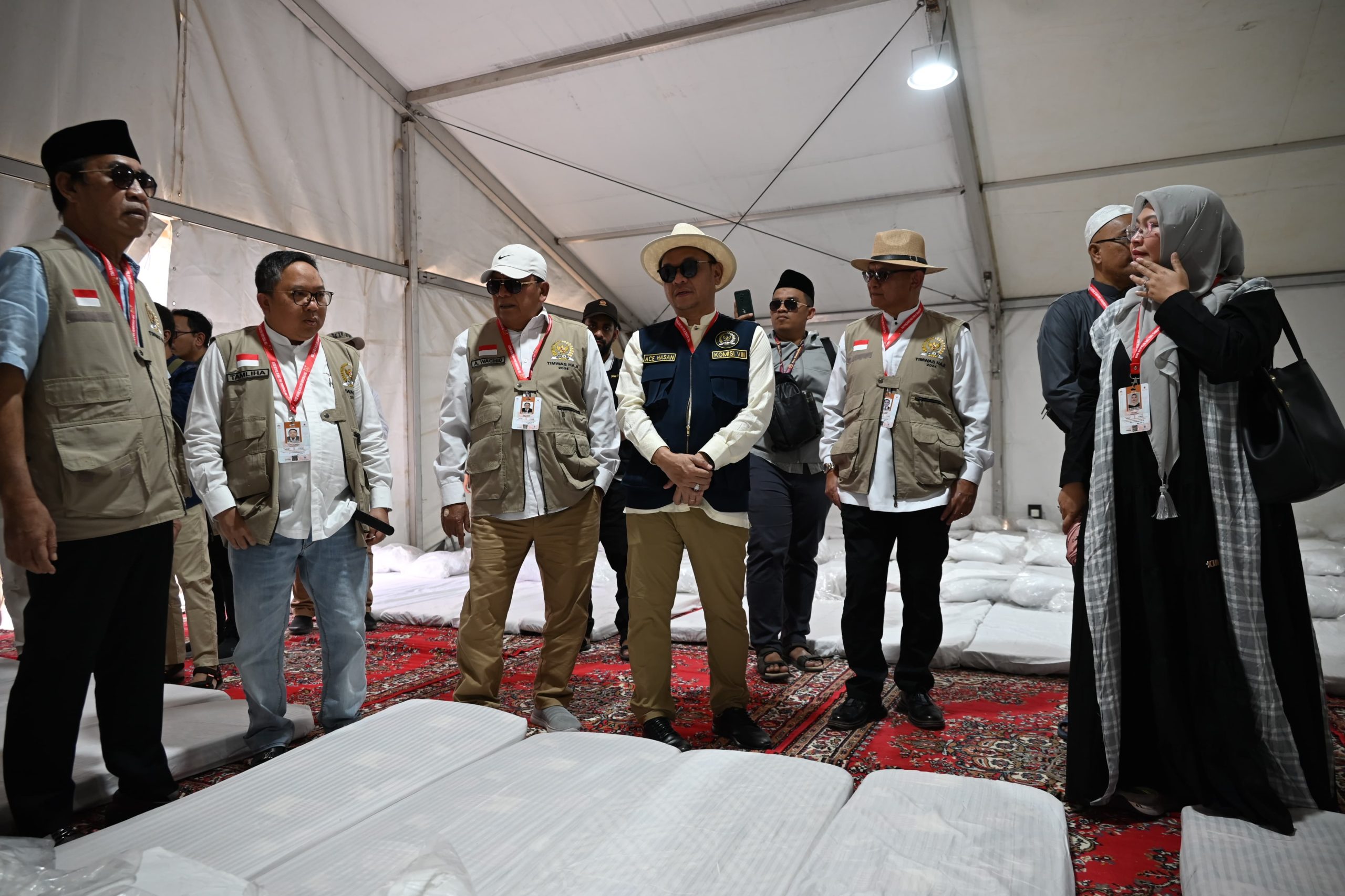 Sidak Timwas Haji DPR di Armuzna, Temukan Masalah pada Kasur dan Kapasitas Tenda Jemaah di Arafah