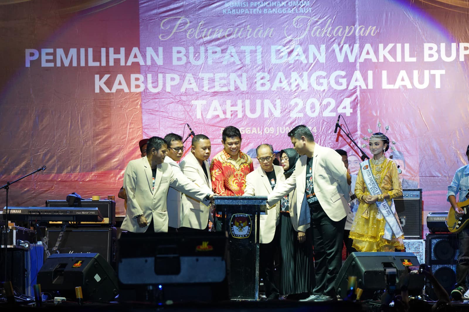 KPU Balut Launching Maskot dan Jingle Pilkada Tahun 2024