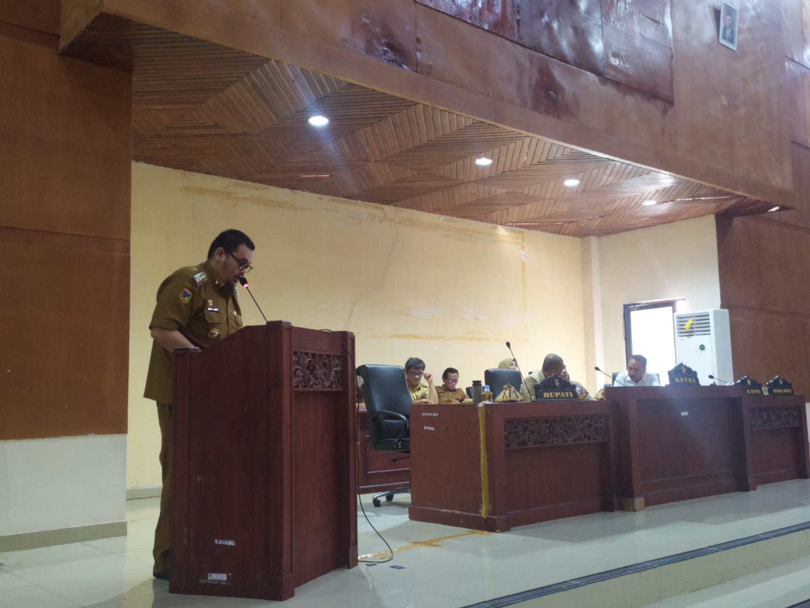 Pj Bupati Sampaikan Jawaban Terhadap Pandangan Umum fraksi-fraksi DPRD Atas Raperda