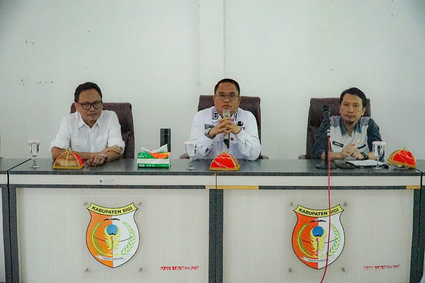 Pemkab Sigi Gelar Rakor Pelaksanaan Verifikasi dan Validasi Penerima Bantuan Akses Internet Bakti Kemenkominfo.