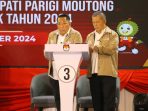 Debat Putaran Pertama Pilkada Parimo, NIZAR-ARDI Nyatakan Komitmen Berikan Pelayanan Terbaik Bagi Rakyat