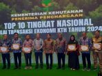 Pemprov Sulteng Terima Penghargaan Top 5 Nasional di Sektor Ekonomi Kelompok Tani Hutan