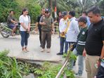 Wabup Parimo Tinjau Lokasi Banjir dan Jebolnya Tanggul di Balinggi Jati