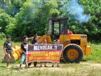 Warga Desa Baliara Aksi Menolak Tambang Galian C