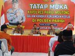 Kapolres Parimo Ajak Perangkat Desa dan Tokoh Masyarakat Jaga Kamtibmas