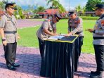 Kapolres Parimo Pimpin Sertijab Pejabat Utama,Tegaskan Pentingnya Rotasi Jabatan